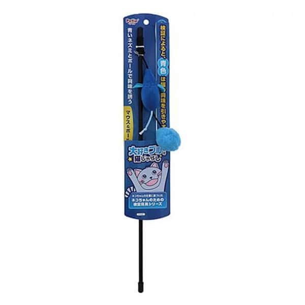 Petio貓貓最愛藍色貓玩具系列 Petio貓貓最愛藍色貓玩具系列 逗貓棒 老鼠&球 正面圖