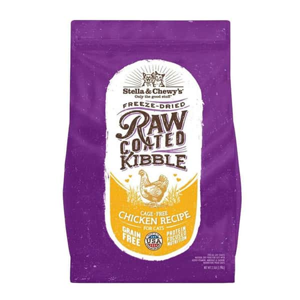 Stella & Chewy's Stella & Chewy's 貓糧 凍乾生肉外層低溫烘焙乾糧 放養雞配方 2.5lb 5lb 正面圖