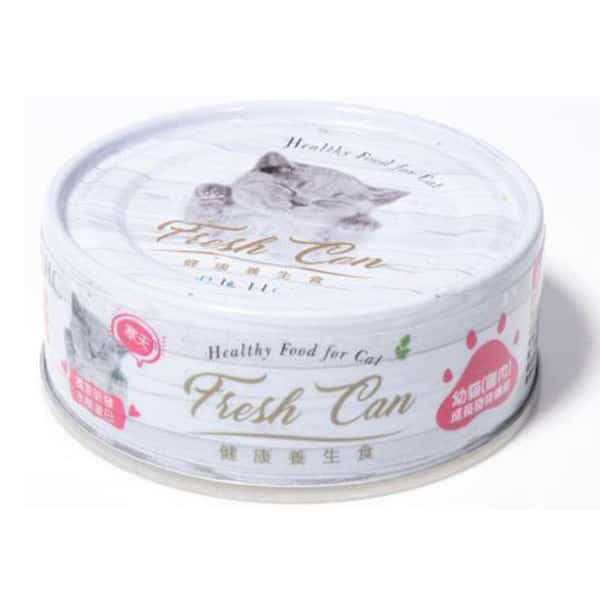 Fresh Can 貓罐頭 慕斯主食罐 幼貓成長發育機能 純雞肉 80g (粉紅罐) (FC-0045) (圖片1)