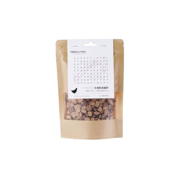 Teeny Teeny & Tiny 凍乾小食 天然無添加冷凍乾燥雞肝 50g 50g  正面圖