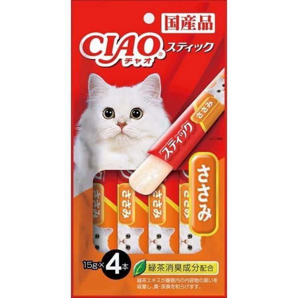 CIAO 貓零食 日本啫喱果凍棒 ささみ 雞肉味 60g (TSC-123) (圖片1)