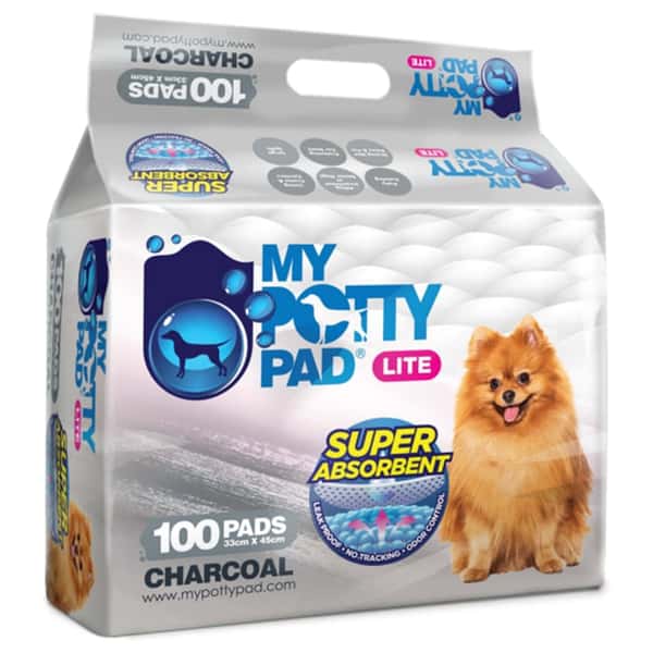 My Potty Pad LITE 殿堂吸活性炭 寵物尿墊 狗尿墊 狗尿片 [33x45 S碼 100PADS] (LMPPC100) (圖片1)