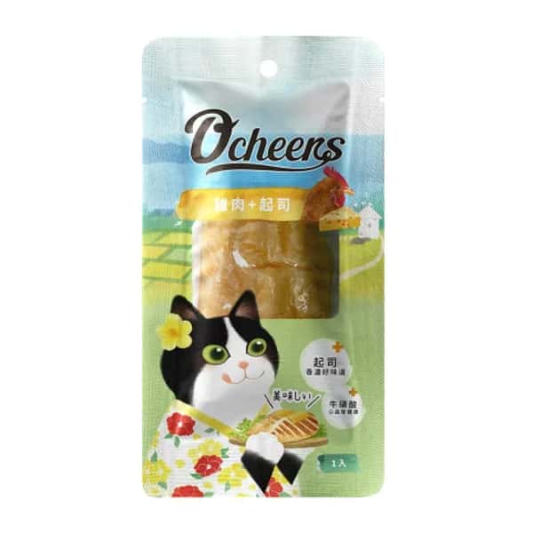 O'cheers O'cheers 歡樂城市 貓零食 雞肉起司魚條 30g 30g 正面圖