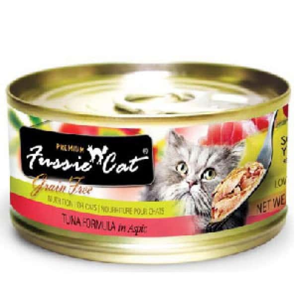 Fussie Fussie Cat 貓罐頭 黑鑽 吞拿魚 Tuna Formula in Aspic 80g 80g 正面圖