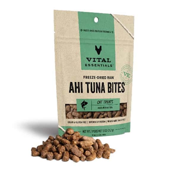 VITAL VITAL ESSENTIALS 凍乾貓零食 吞拿魚粒 1.1oz 1oz 正面圖