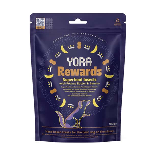 YORA YORA 夢想家營養犬小食 花生醬配香蕉 100g 100g 正面圖