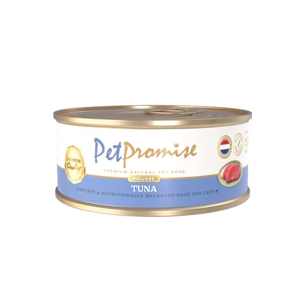 Pet Pet Promise 貓罐頭 荷蘭罐 AAFCO 主食罐 吞拿魚慕斯 40g - 限時試食價 40g 正面圖