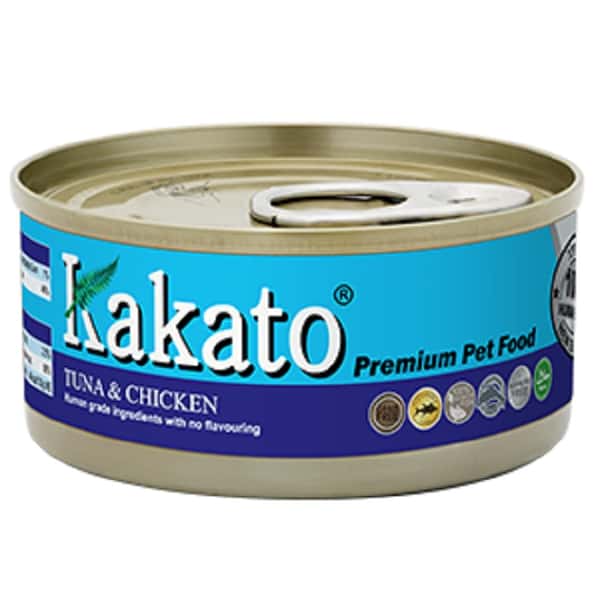 Kakato Kakato 罐頭 貓狗罐頭 吞拿魚及雞肉 Tuna with Chicken 70g 70g 正面圖