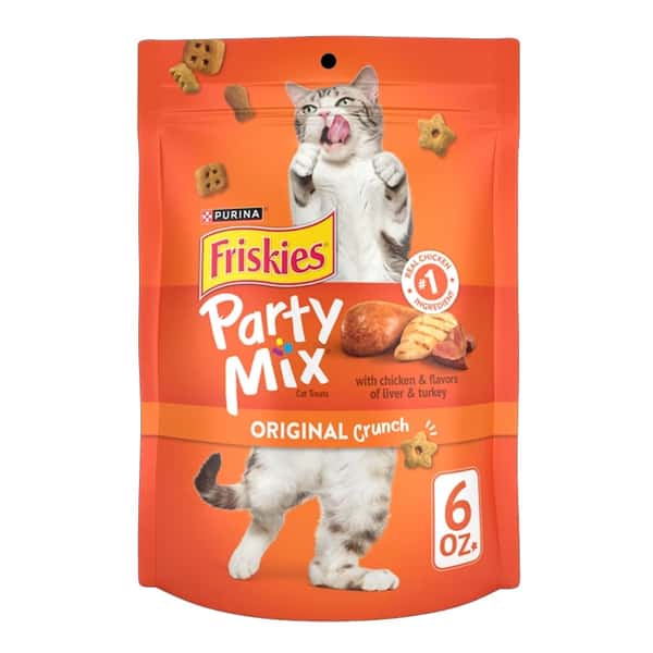 Friskies喜躍 Friskies喜躍 Party Mix Crunch 貓零食 貓脆餅 雞肝+火雞 6oz 6oz 正面圖