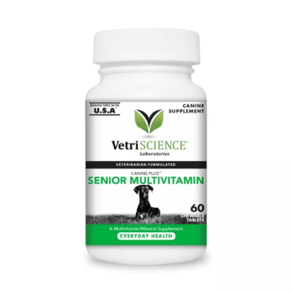 VetriScience VetriScience 多種維他命 老年犬用 60片/樽 犬用 正面圖