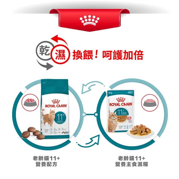 Royal Canin Royal Canin 法國皇家 貓濕糧 FHN 老齡貓11+ 主食濕糧 85g 85g 正面圖