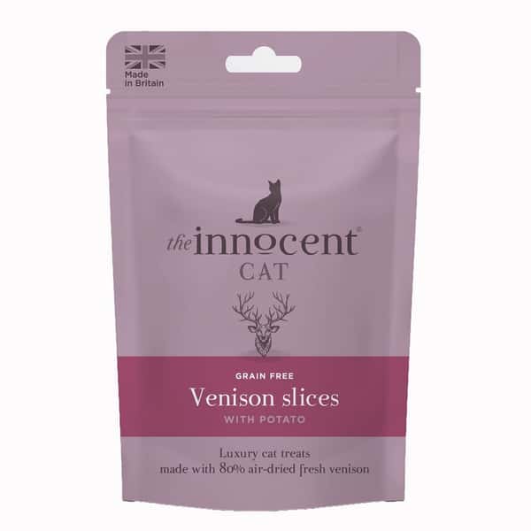 The The Innocent Hound 貓零食 風乾小食 鹿肉及薯仔 70g 70g  正面圖