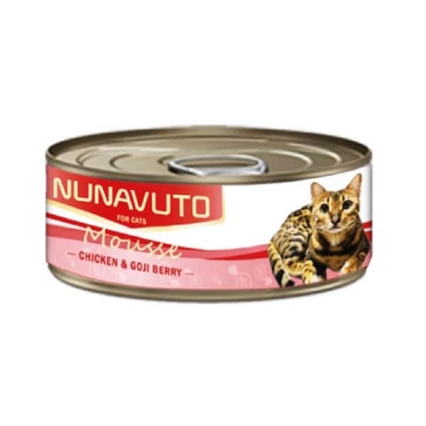 NUNAVUTO 貓罐頭 慕斯系列 雞肉+杞子 60gz (NU-35) (圖片1)
