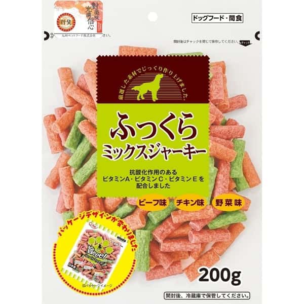日本Q-Pet 狗小食 雞/牛/菜混味切條 200g (KQ2311) (圖片1)