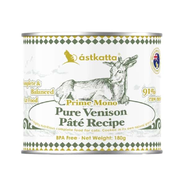 Astkatta 貓罐頭 主食罐 純溯系列 純鹿肉純淨天然肉醬罐 180g ((P00213)) (圖片1)