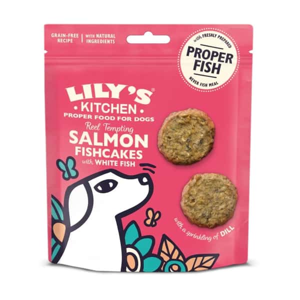 LILY S KITCHEN LILY S KITCHEN 狗小食 三文魚魚餅配白魚+蒔蘿 70g