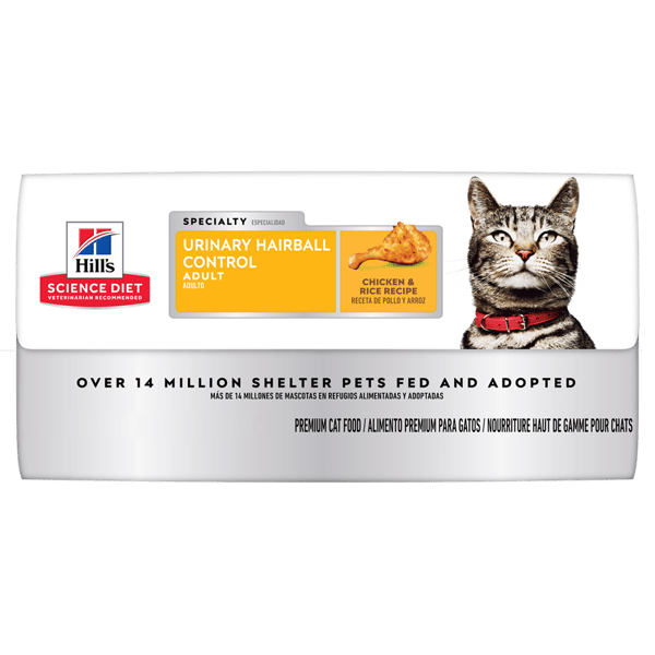 Hills Hills 貓糧 成貓泌尿道健康及去毛球配方 Adult Urinary Hairball Control 15.5lb 5lb 包裝圖
