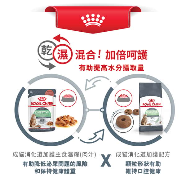 Royal Canin Royal Canin 法國皇家 貓濕糧 成貓消化道加護主食濕糧 85g 3104800 85g 包裝圖
