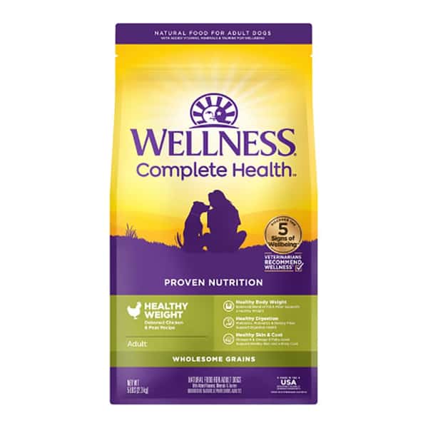 WELLNESS WELLNESS 狗糧 Complete Health GRAINED 低脂減肥配方 雞肉豌豆 5lb 5lb  正面圖
