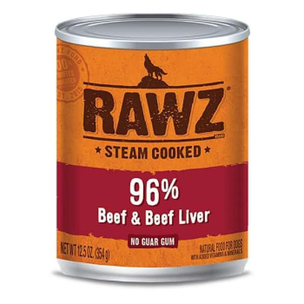 RAWZ RAWZ 狗罐頭 主食罐 全犬配方 牛肉及牛肝 354g 354g 正面圖