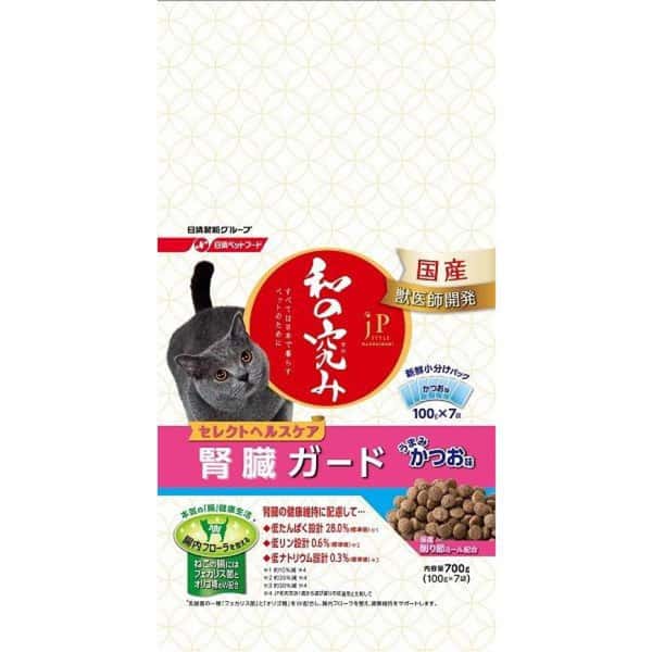 Petline Petline jP Style 和の究 腎臟健康維持貓糧 鰹魚味 700g 700g 正面圖