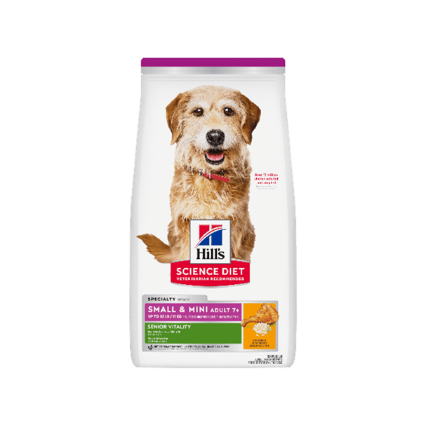 Hills Hills 狗糧 小型高齡犬 7+ 年輕活力 Adult Small & Mini Youthful Vitality 12.5lb 5lb 正面圖
