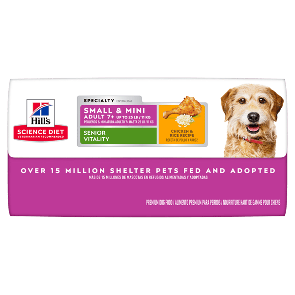 Hills Hills 狗糧 小型高齡犬 7+ 年輕活力 Adult Small & Mini Youthful Vitality 12.5lb 5lb 特寫圖