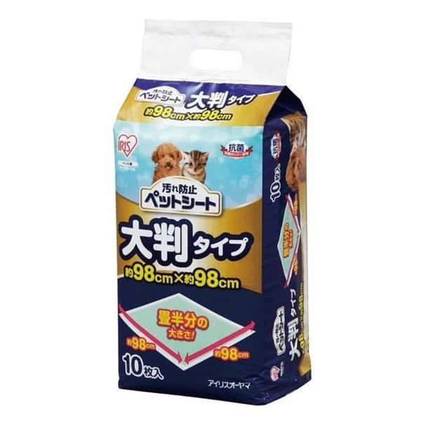 日本IRIS 超大 寵物尿墊 狗尿墊 狗尿片 [98*98 XXL碼 10枚] (圖片1)