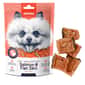 Wanpy Salmon & Fish Skin Bites Dog Treats 100g front packaging