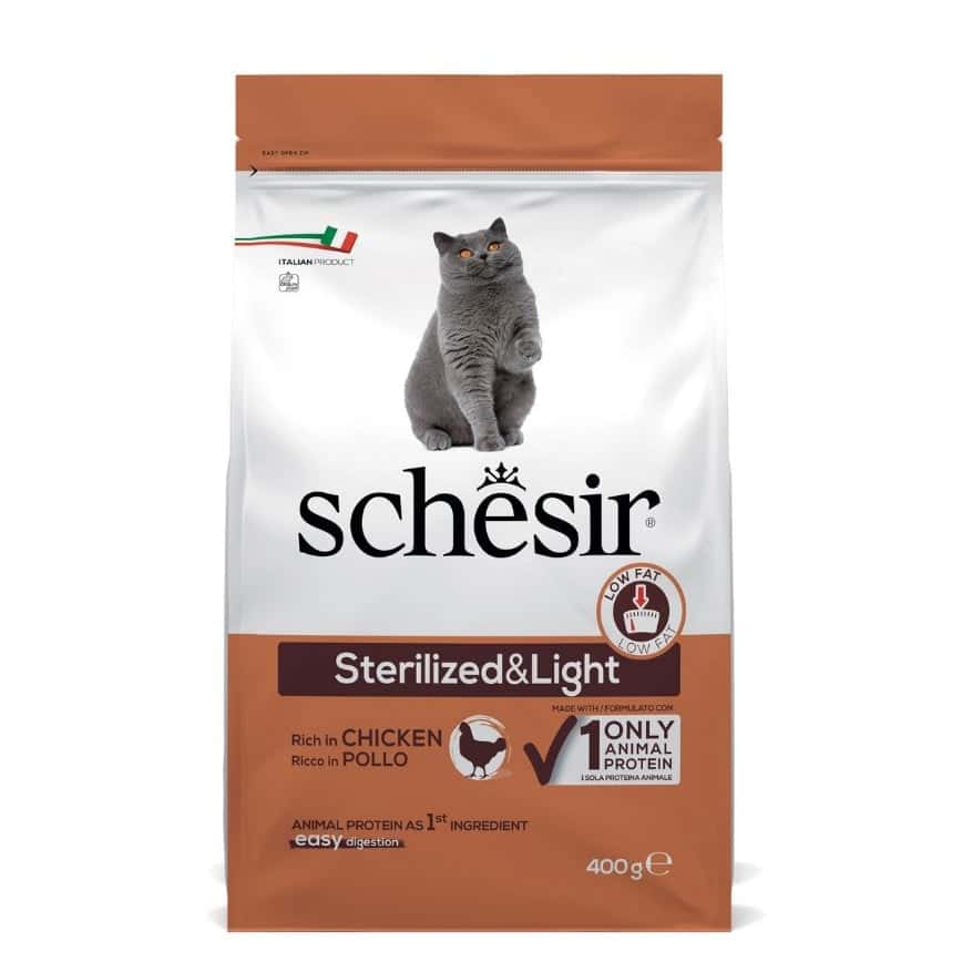 Schesir 貓糧 絕育體重控制配方 雞肉 400g (SCH76006) (img2)