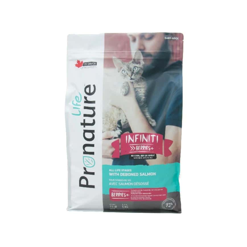 Pronature Life 貓糧 全貓糧 INFINITI草本保健配方 三文魚 5kg (LB58725) (img2)