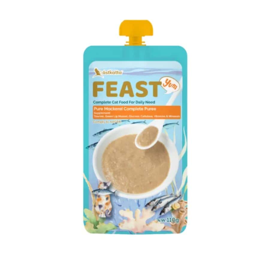 Astkatta Feast 貓濕糧 鮮肉盛宴營養主食包 純鯖魚 110g (P00200) (img2)
