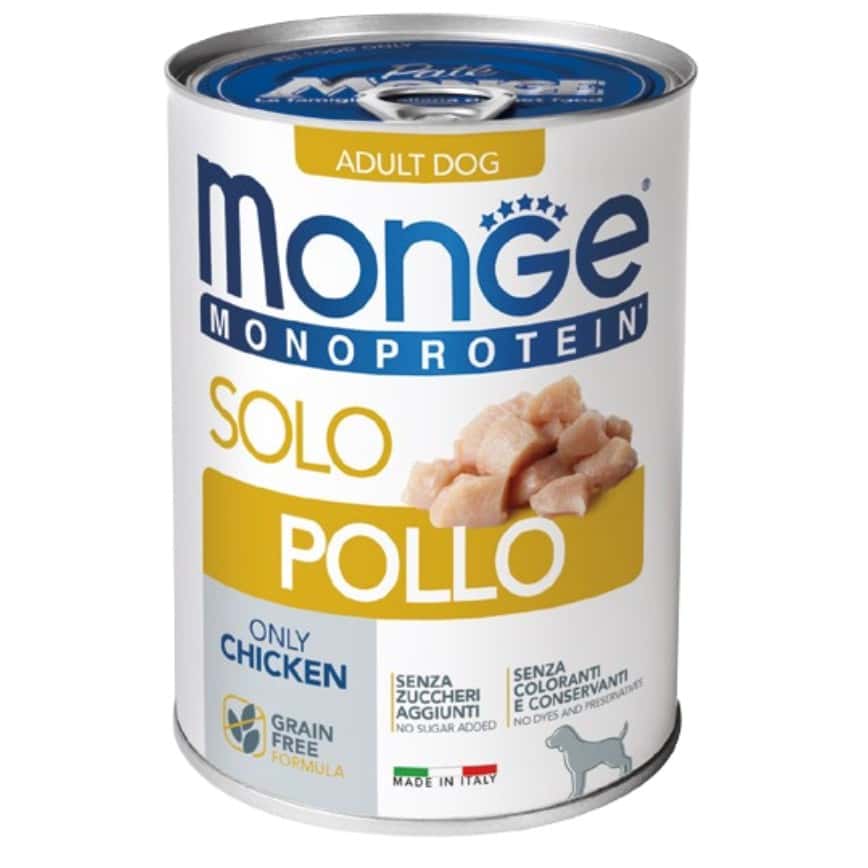 Monge 貓罐頭 單一蛋白系列 雞肉 400g (MO4212) (新舊包裝隨機發貨) (img2)