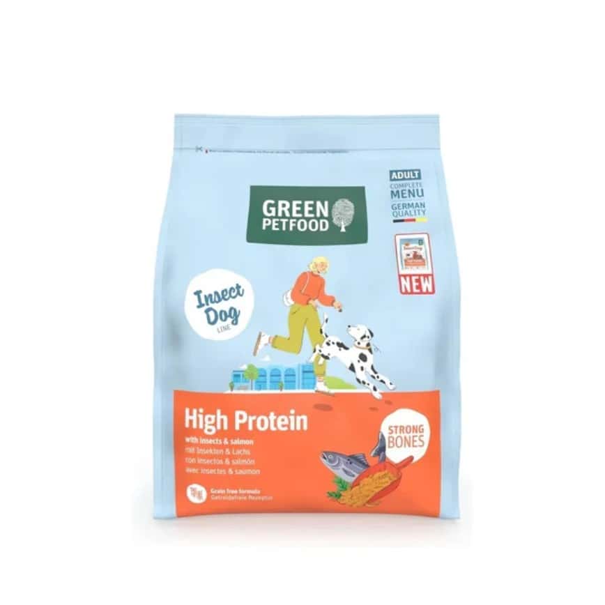 Green Petfood Insect Dog 狗糧 加倍皮膚防敏配方 High Protein 900gx5包 (GP4392) (img2)