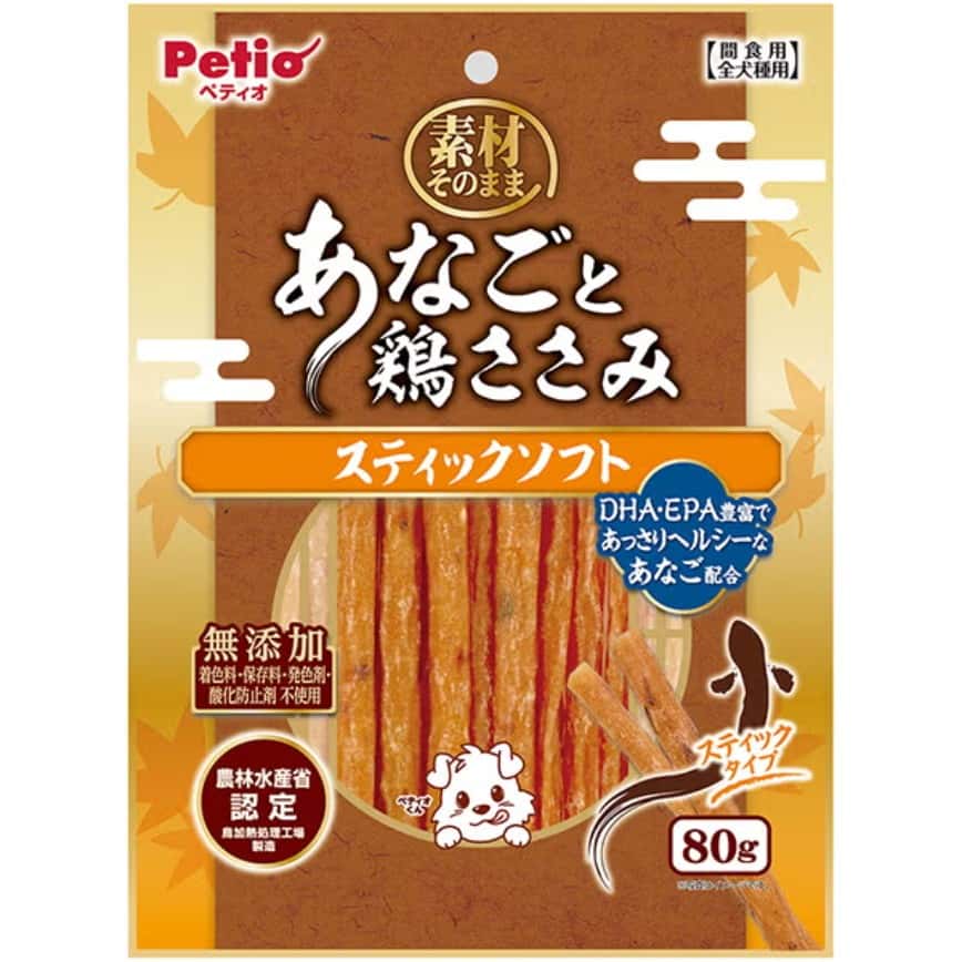 Petio 狗零食 素材原味系列 星鰻+雞柳軟條 80g (80505380) (img2)