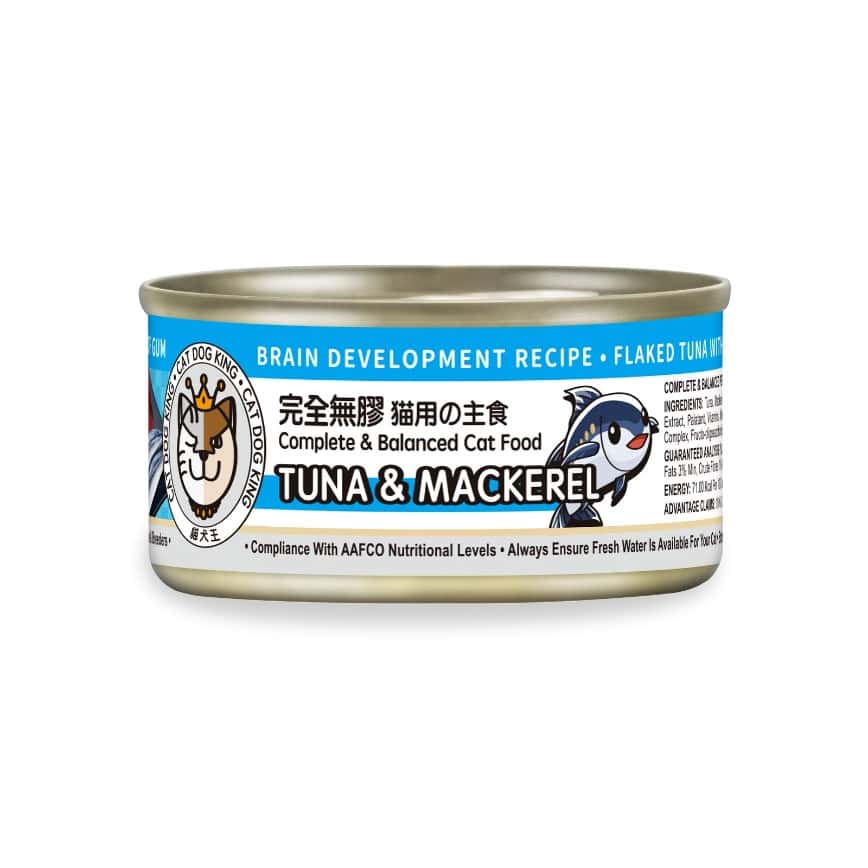 貓犬王 貓罐頭 真肉上湯貓主食罐 腦部發展配方 吞拿魚鯖魚 170g (CDK2046) (img2)