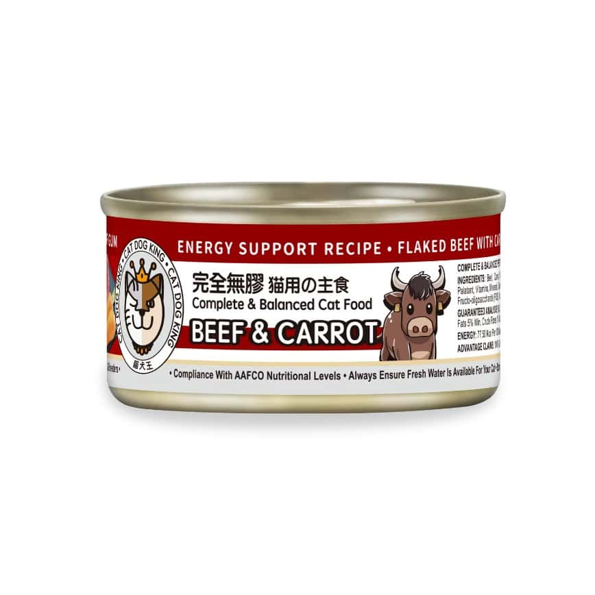 貓犬王 貓罐頭 真肉上湯貓主食罐 體力補充配方 牛肉胡蘿蔔 170g (CDK2049) (img2)
