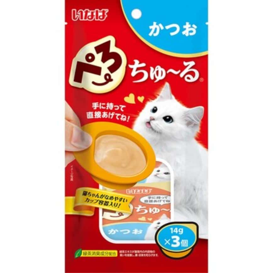 CIAO 貓零食 日本 INABA 超奴匙羹 化毛球吞拿魚 14g×3P (TSC-266) (img2)