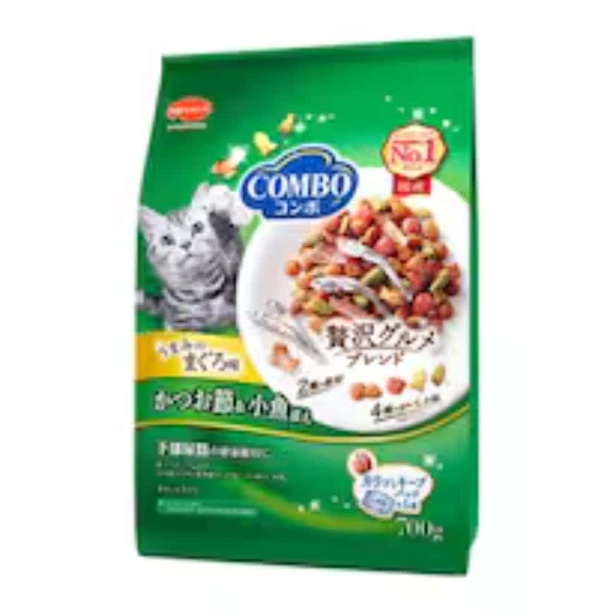 COMBO 貓糧 吞拿魚味 配鰹魚+節小魚 140g×5 (NPF-CCK700) (img2)