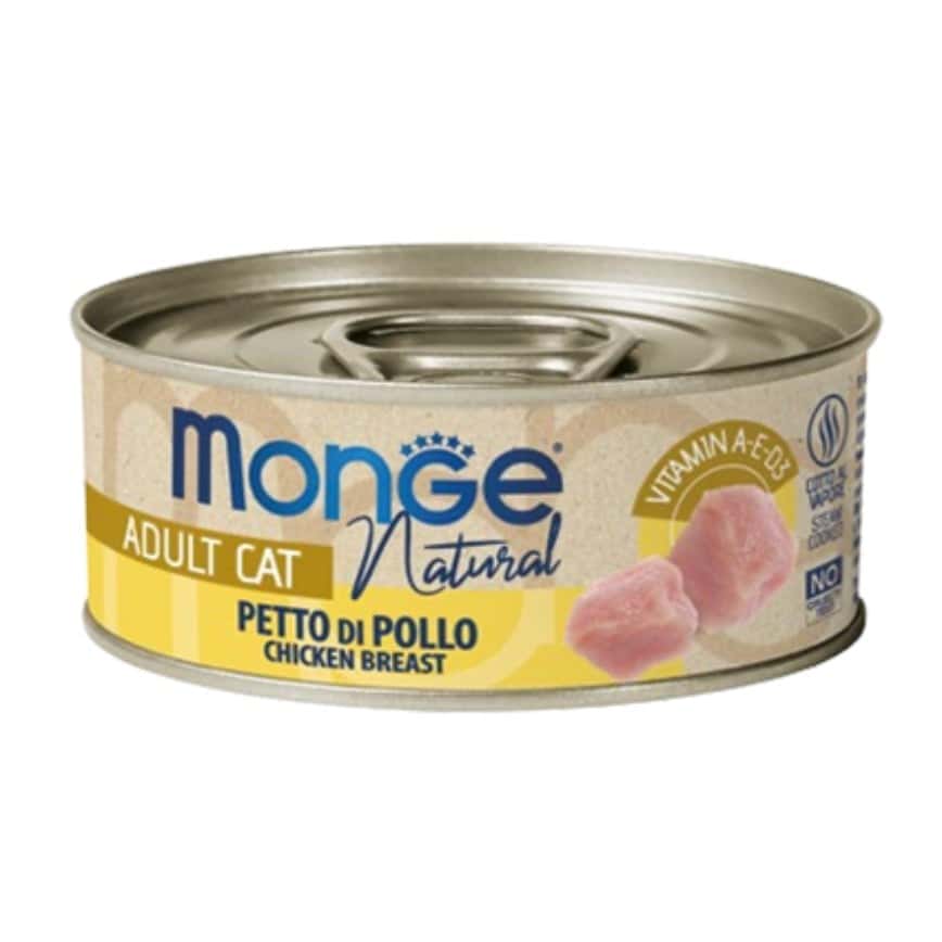 Monge Delicate 主食貓罐頭 鮮雞肉 80g (MO7283) (新舊包裝隨機發貨) (img2)