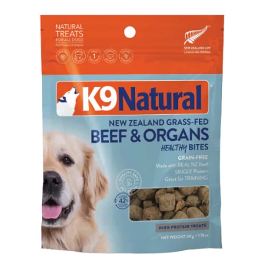 K9 Natural 凍乾零食 狗零食 牛肉粒 50g (K9-HB-B50) (新舊包裝隨機發貨) (圖片2)