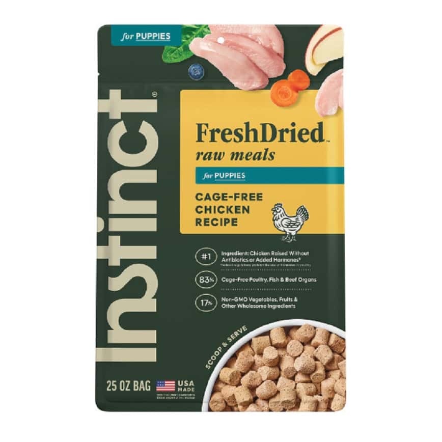 Instinct 狗糧 幼犬糧 無穀物凍乾生肉主食糧 走地雞肉 25oz (614173) (新舊包裝隨機發貨) (圖片2)