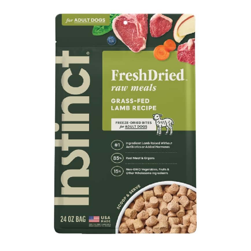 Instinct 狗糧 無穀物凍乾生肉主食糧 草飼羊 24oz (614234) (新舊包裝隨機發貨) (圖片2)