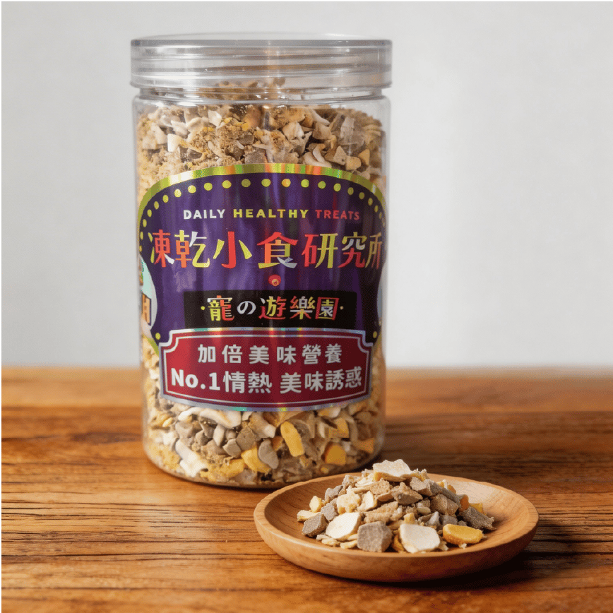 凍乾小食研究所 x 寵之遊樂園 凍乾 貓零食 狗零食 雞肉雞肝蛋黃碎 200g (圖片2)