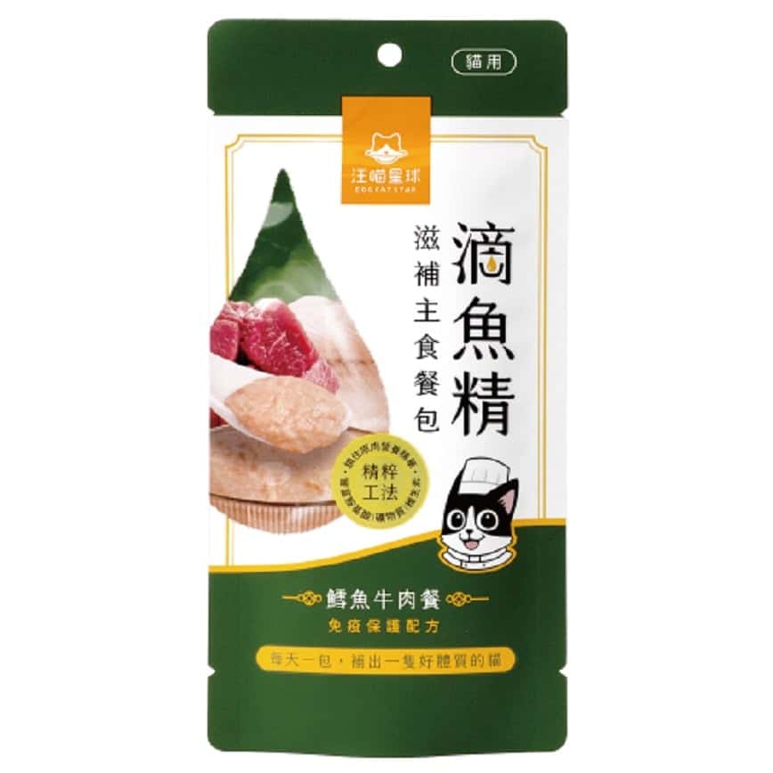 汪喵星球 貓餐包 DogCatStar 滴魚精滋補主食餐包 免疫保護 鱈魚牛肉餐 40g (FM290) (圖片2)
