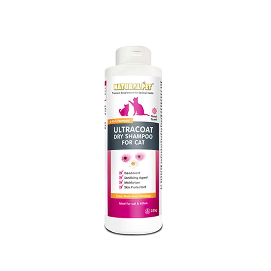Natural Pet Utracoat Dry Shampoo 250g 6合1 乾洗粉(貓用)(NP00474) (圖片2)