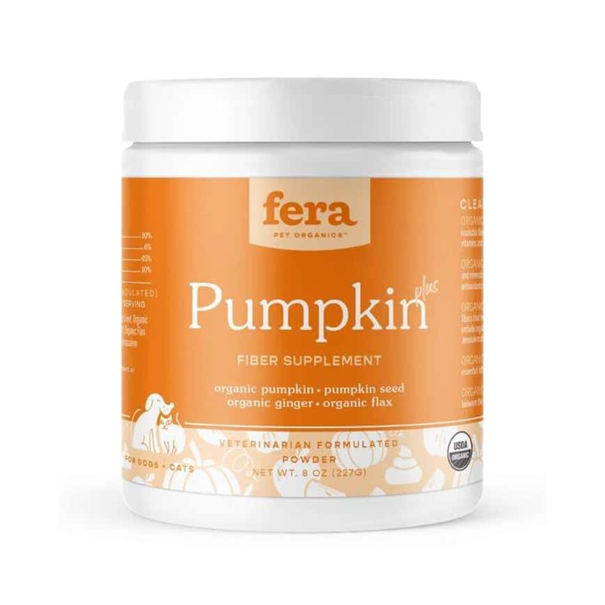 Fera Pets Supplement 貓狗營養補充品 USDA有機認證 有機南瓜纖維補充粉 227g (犬貓通用) (4596) (圖片2)