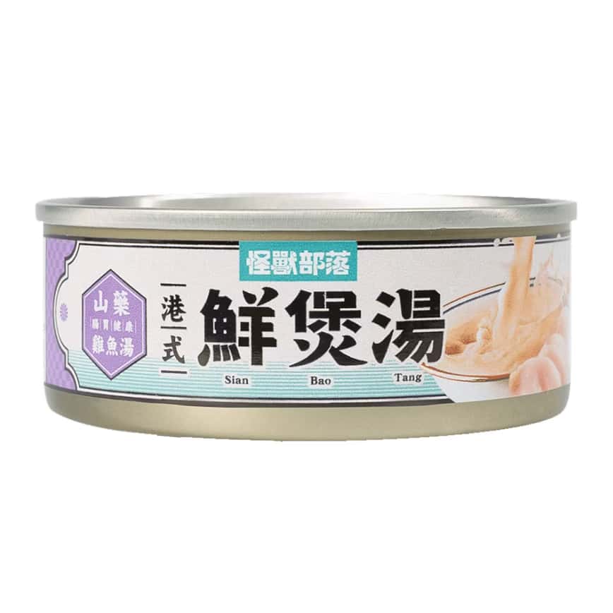 怪獸部落 貓犬副食罐 港式鮮煲湯 山藥雞魚湯 80g (圖片2)