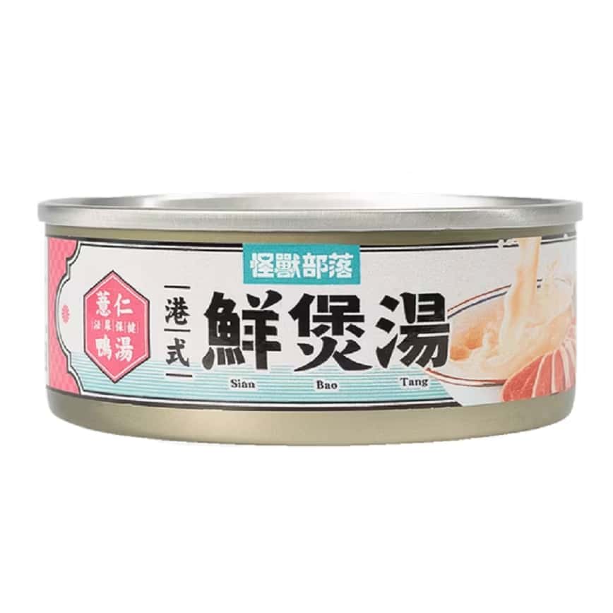 怪獸部落 貓犬副食罐 港式鮮煲湯 薏仁鴨湯 80g (圖片2)