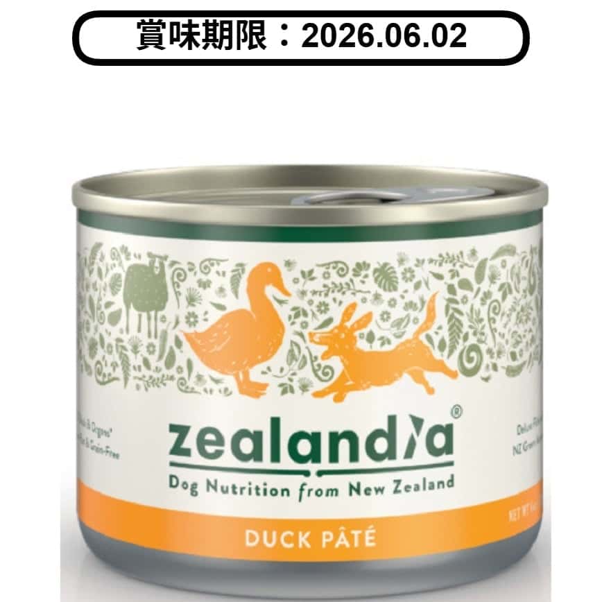 Zealandia 狂野主廚 狗主食罐 野放鴨 170g (ZE-D-D170) (賞味期限 2026.06.02) (圖片2)